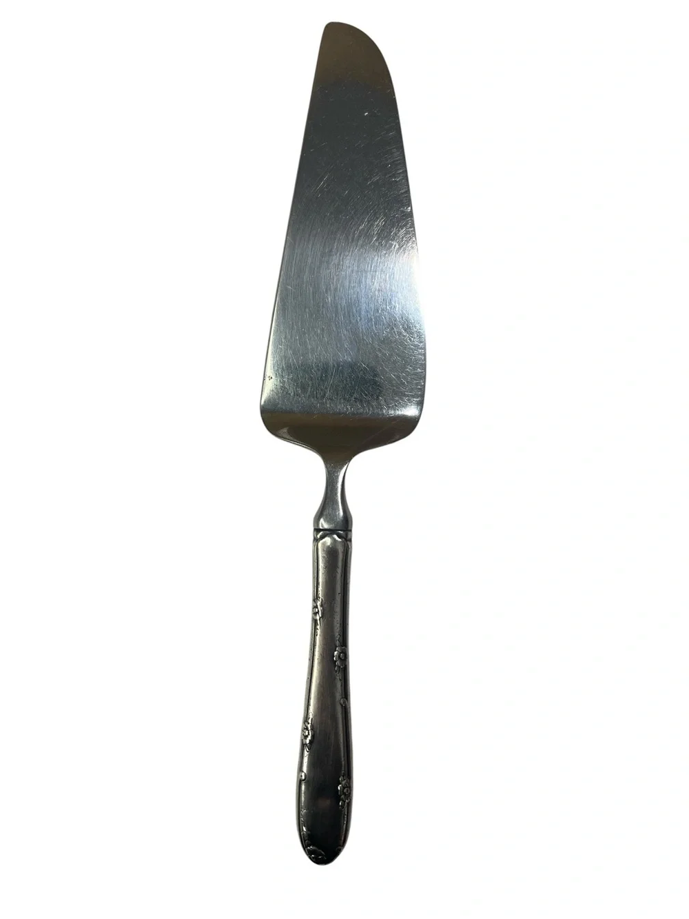 Vintage Towle Stainless Steel Cake Server - Sterling Silver Handle